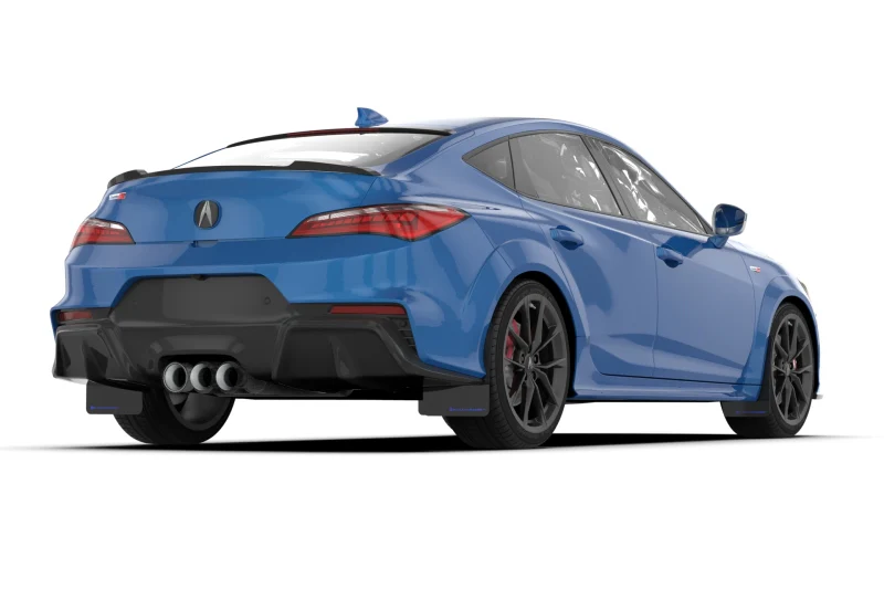 Rally Armor 23-26 Acura Integra Type S Black Mud Flap w/Blue Logo - Image 2