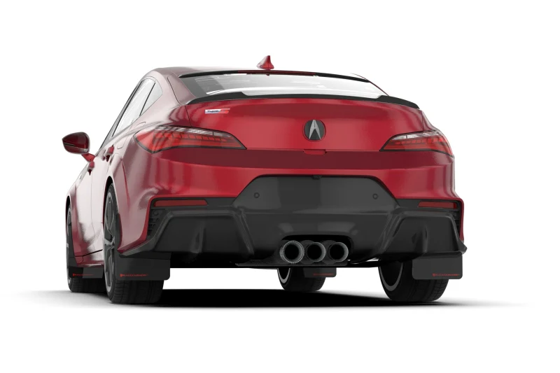 Rally Armor 23-26 Acura Integra Type S Black Mud Flap w/White Logo - Image 3