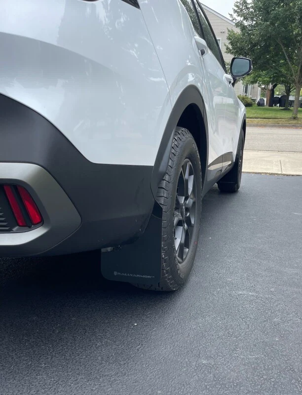 Rally Armor 23-26 Kia Sportage Black UR Mud Flap w/ Metallic Black Logo - Image 4