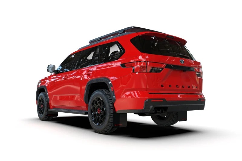 Rally Armor 23-26 Toyota Sequoia Black UR Mud Flap w/ Metallic Black Logo - Image 2