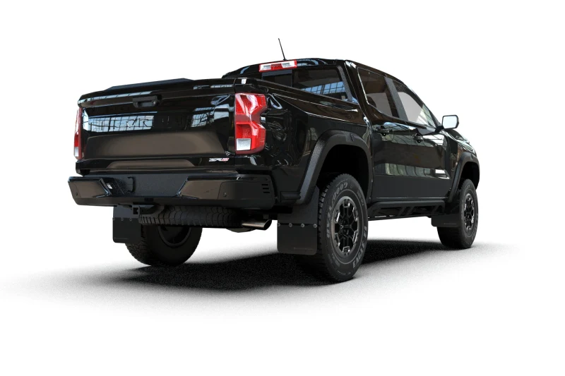Rally Armor 23-26 Chevy Colorado ZR2 & Z71 Black Mud Flap - Metallic Black Logo - Image 2