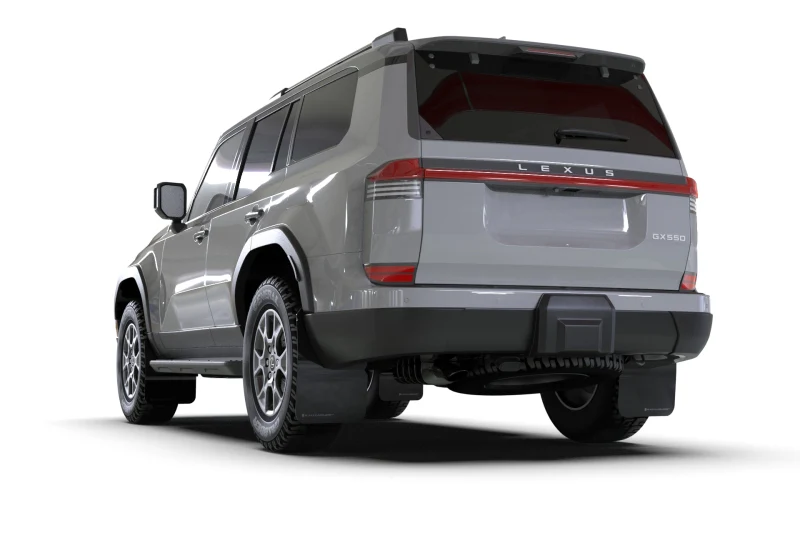 Rally Armor 24-25 Lexus GX 550 Luxury Black UR Mud Flap - Metallic Black Logo - Image 7