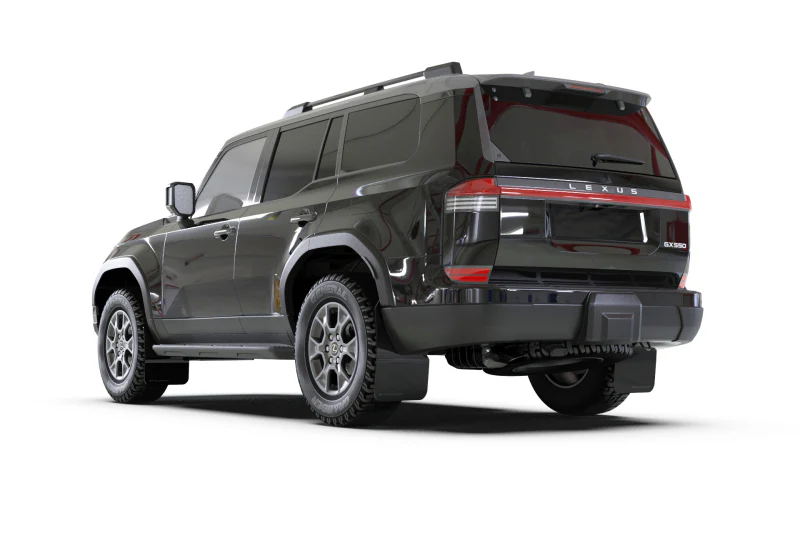 Rally Armor 24-25 Lexus GX 550 Luxury Black UR Mud Flap - Silver Logo - Image 6