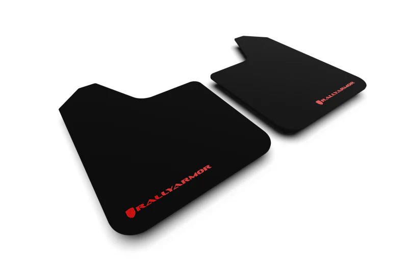Rally Armor Universal Basic Mud Flap w/ Black Logo - Pair - Image 2