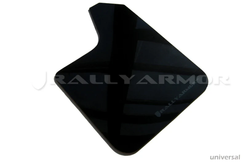 Rally Armor Universal UR Black Mud Flap w/ Metallic Black Logo - Image 2