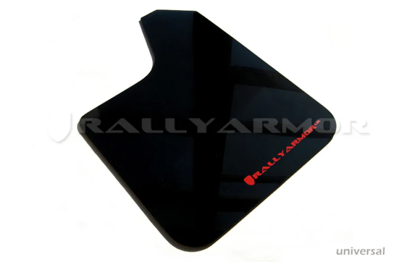 Rally Armor Universal UR Black Mud Flap w/ Metallic Black Logo - Image 3