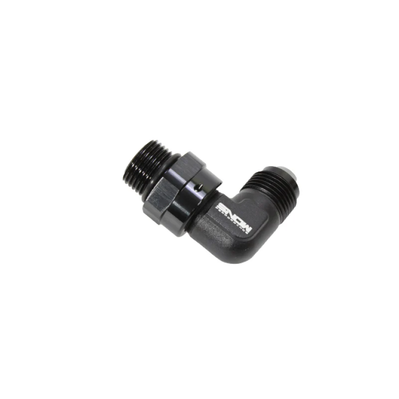 Snow -8 ORB to -8AN 90 Degree Swivel Fitting (Black) - Image 2