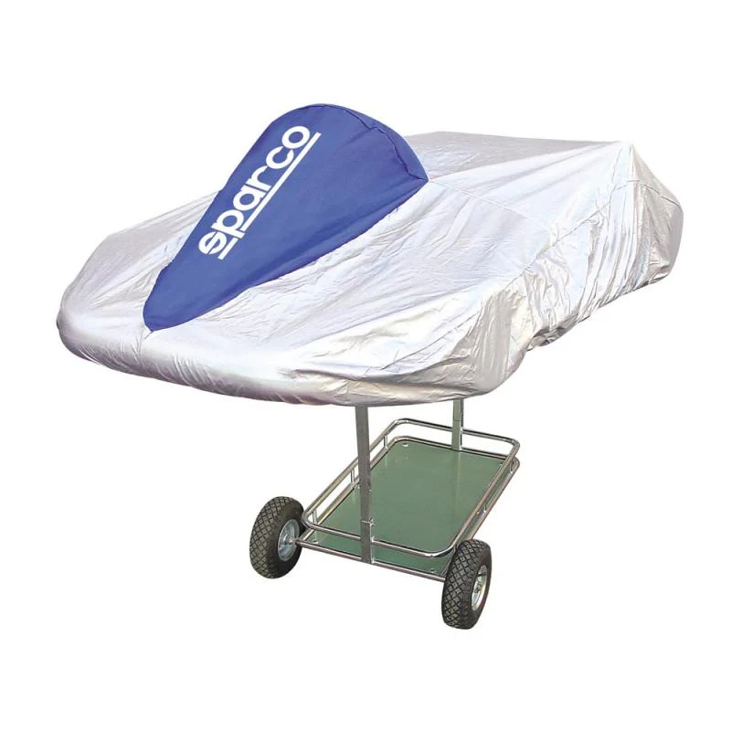 Sparco Kart Cover Silver/Blue - Image 2