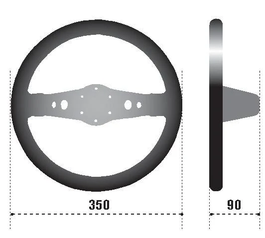 Sparco Steering Wheel 215 Suede Black