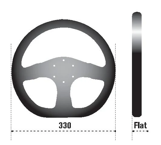 Sparco Steering Wheel Ring L360 Leather Black
