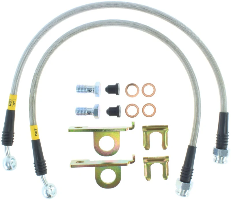 StopTech 04-08 Cadillac STS / 05-08 14-15 Chevrolet Corvette Stainless Steel Rear Brake Lines - Image 4