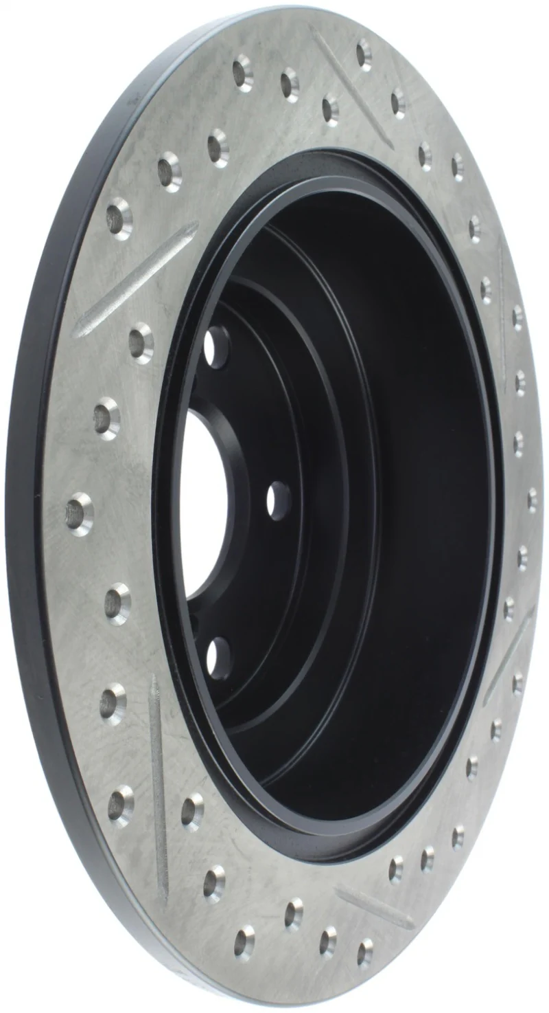 StopTech 05-06 Saab 9-2X AWD / 02-05 Impreza WRX / 02 WRX STi Slotted & Drilled Right Rear Rotor - Image 8