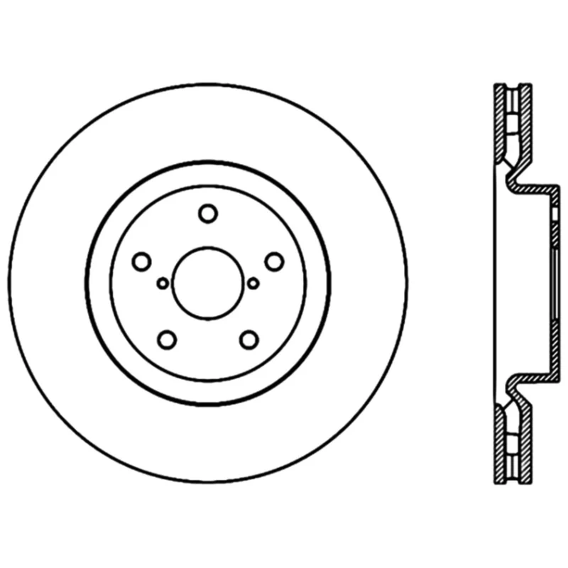 Stoptech 05-07 Subaru Impreza WRX Sti Front High Carbon CRYO-STOP Rotor - Image 3