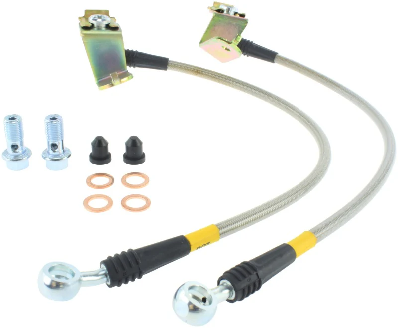 StopTech 06-07 Chrysler 300C SRT-8 Stainless Steel Rear Brake Lines - Image 3