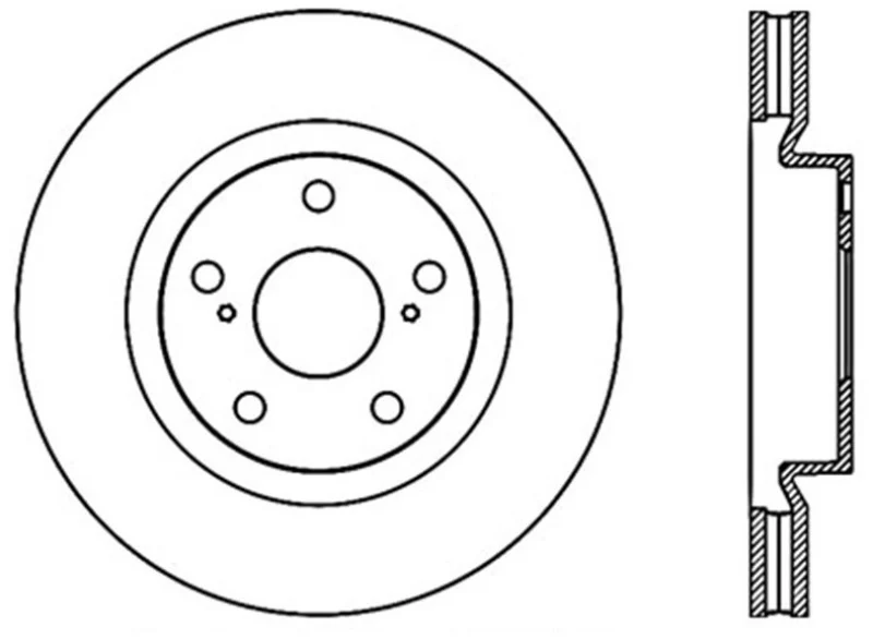 Stoptech 07 Lexus ES350 / 09 Pontiac Vibe / 09 Toyota Matrix Front CRYO-STOP Brake Rotor - Image 3