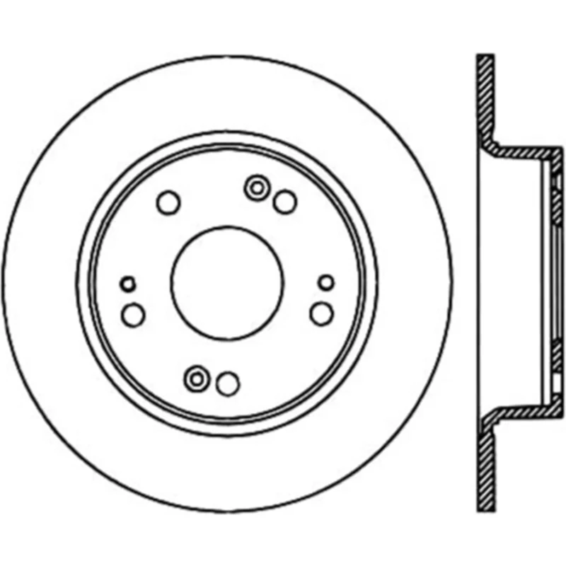 Stoptech 08-10 Honda Accord EX/EX-L/LX/LX-P/LX+ Rear Perf CRYO Rotor - Image 6