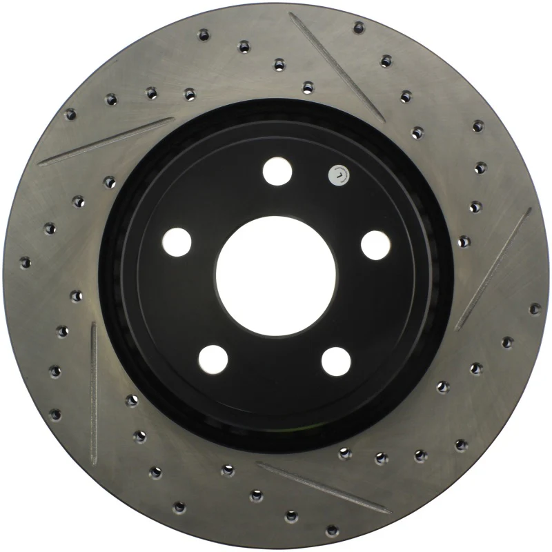 StopTech 11-12 Dodge Durango Sport Drilled & Slotted Front Driver-Side Brake Rotor - Image 3