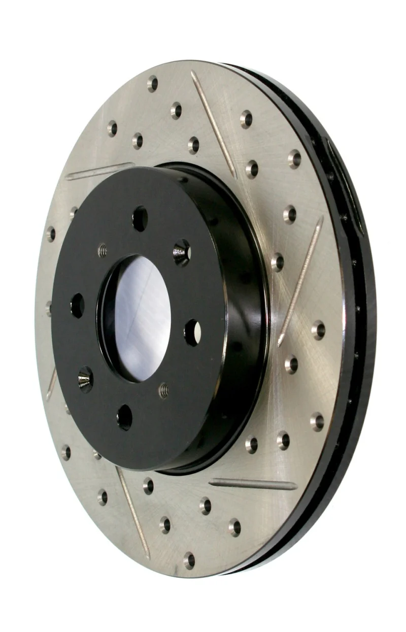 StopTech 11-12 Dodge Durango Sport Drilled & Slotted Front Driver-Side Brake Rotor - Image 4