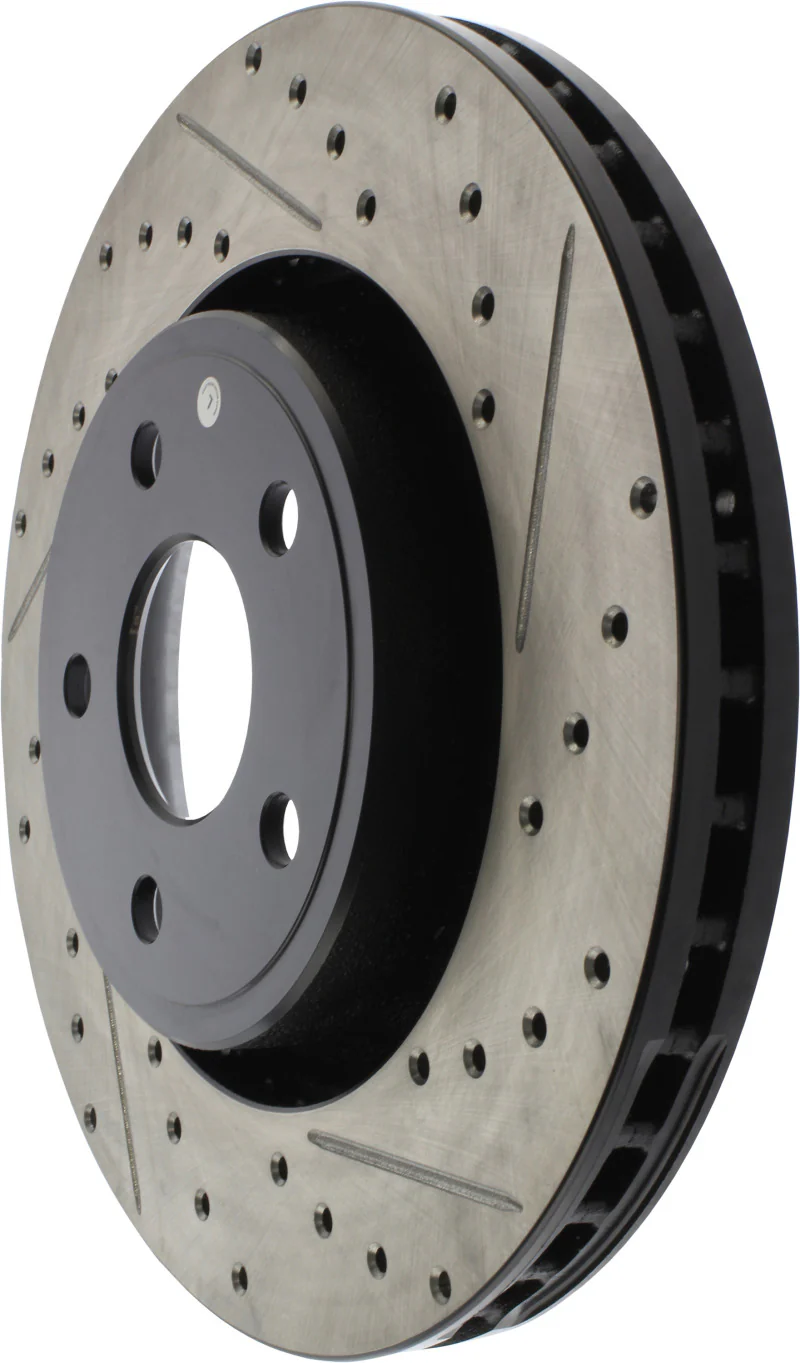 StopTech 11-12 Dodge Durango Sport Drilled & Slotted Front Passenger-Side Brake Rotor - Image 5