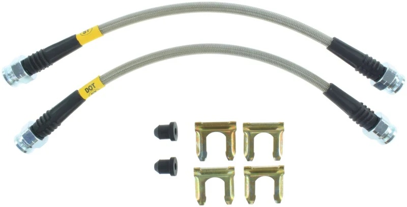 StopTech 12-16 Ford Fiesta Stainless Steel Rear Brake Lines - Image 3