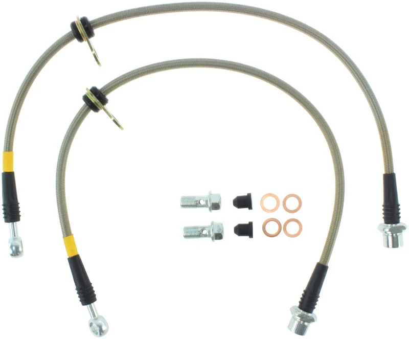 StopTech 94-99 Celica GT Rear Stainless Steel Brake Lines - Image 4