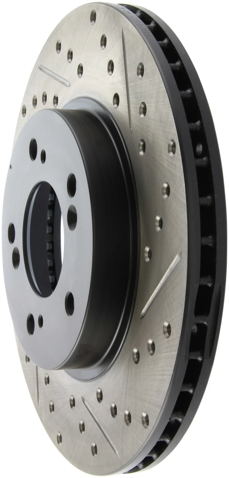 StopTech 97-01 Acura Integra Type R / 97-01 Honda CR-V Slotted & Drilled Left Front Rotor - Image 6