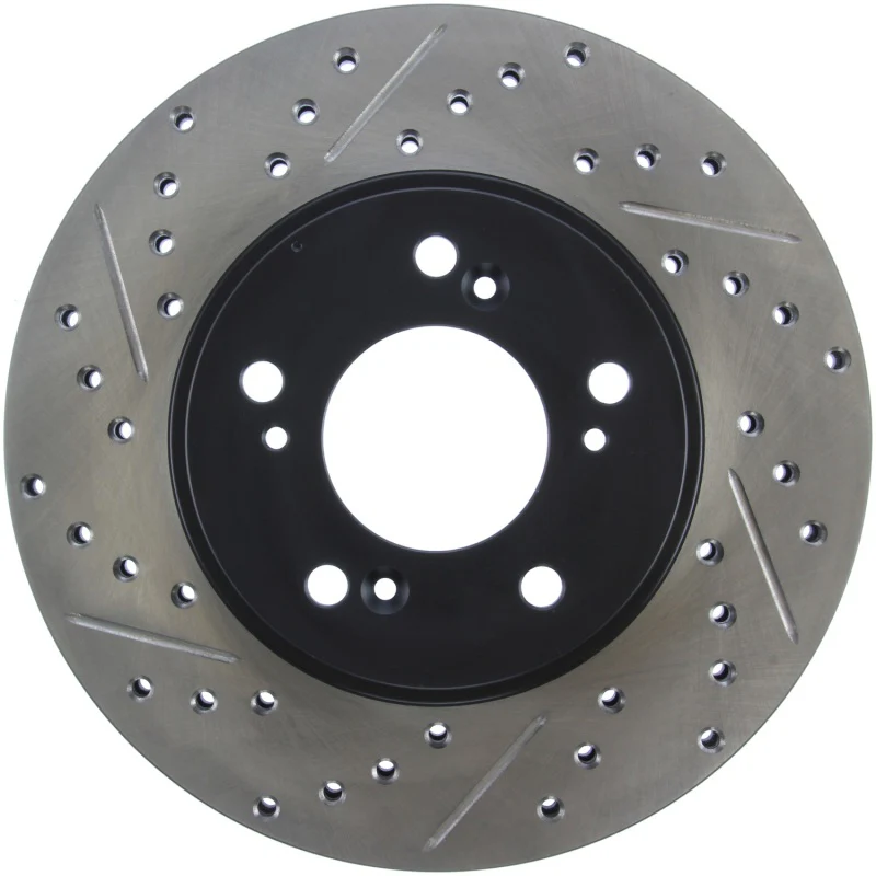 StopTech 97-01 Acura Integra Type R / 97-01 Honda CR-V Slotted & Drilled Right Front Rotor - Image 3