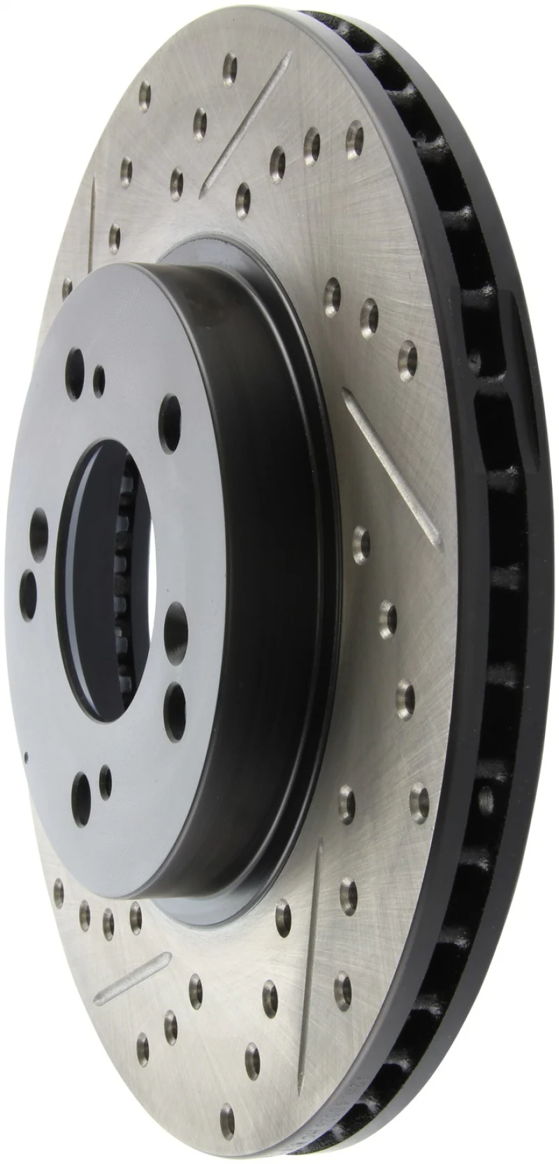 StopTech 97-01 Acura Integra Type R / 97-01 Honda CR-V Slotted & Drilled Right Front Rotor - Image 4