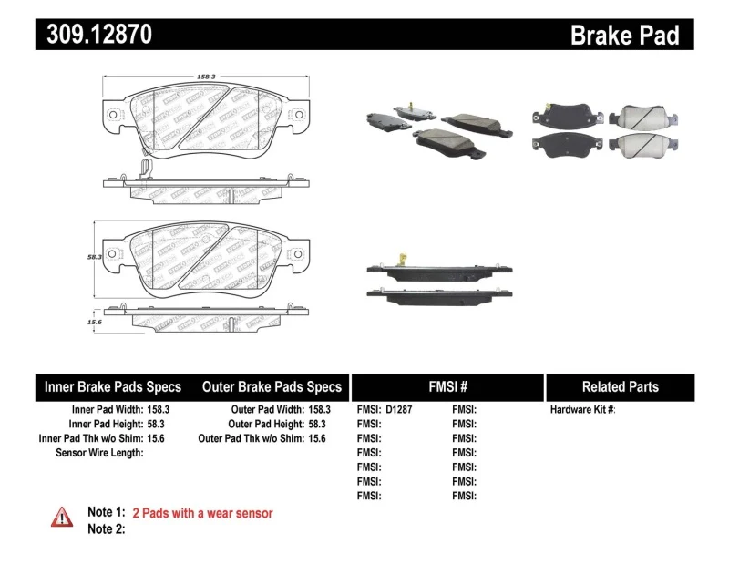 StopTech Performance 07-08 Infiniti G35 2WD Sedan / 08 Infiniti G37 Coupe Front Brake Pads - Image 3