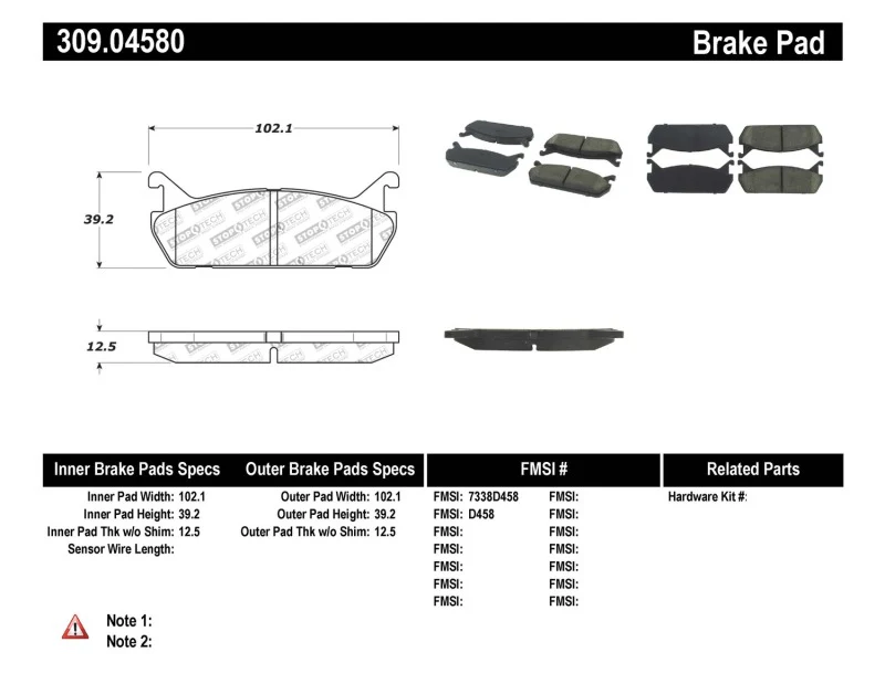 StopTech Performance 90-93 Mazda Miata Rear Brake Pads D525 - Image 10
