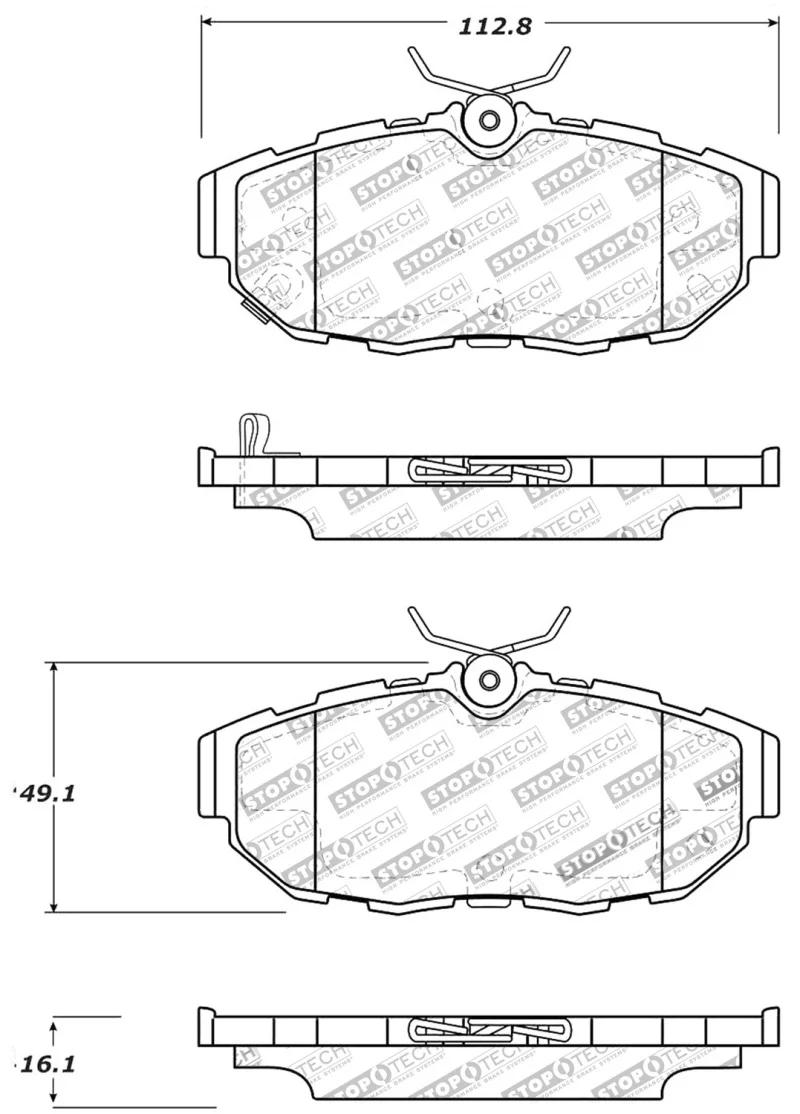 StopTech Performance Brake Pads - Image 2