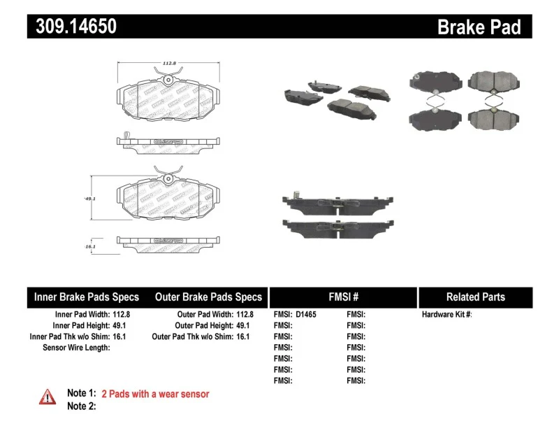 StopTech Performance Brake Pads - Image 5