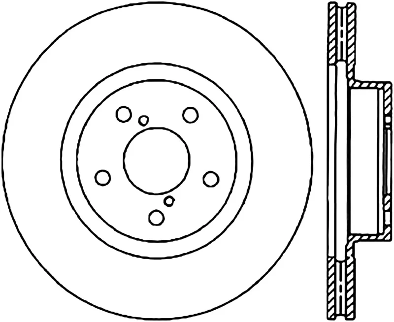 StopTech Power Slot 05-08 STi (5x114.3) CRYO Front Left Rotor