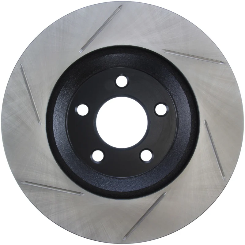 StopTech Power Slot 05-10 Mustang GT V8-4.6L Front Left Slotted Rotor - Image 4