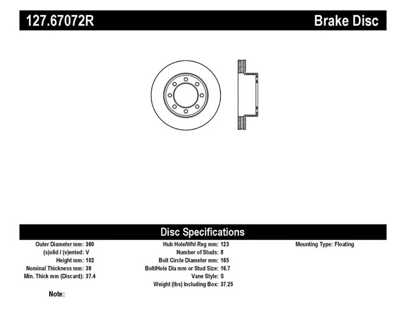 StopTech Slotted & Drilled Sport Brake Rotor - Image 2