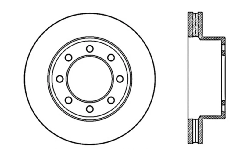 StopTech Slotted & Drilled Sport Brake Rotor - Image 3