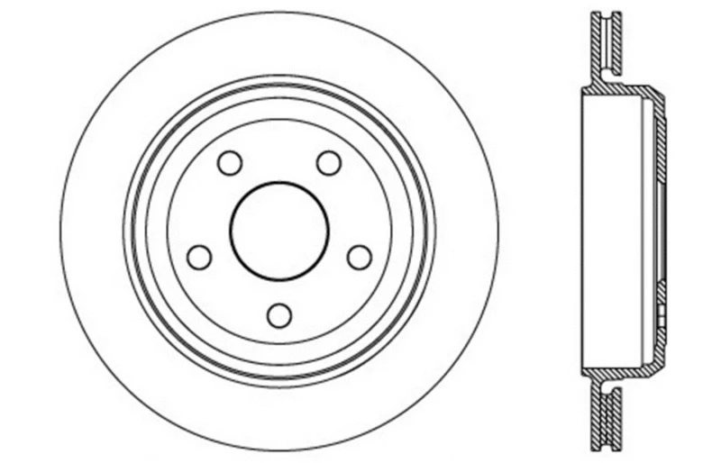 StopTech Slotted & Drilled Sport Brake Rotor 11-15 Jeep Grand Cherokee (Excludes SRT8) - Image 2