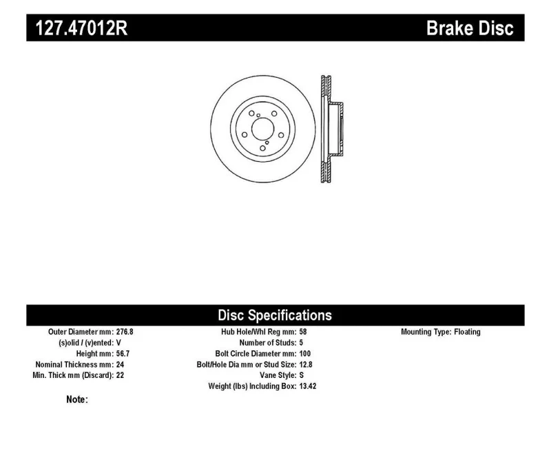 StopTech Slotted & Drilled Sport Brake Rotor - Image 2