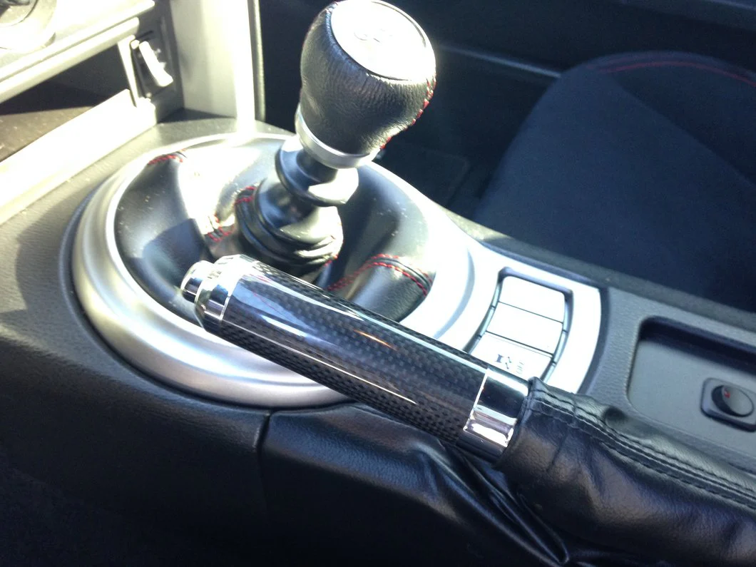 Tomioka Racing Carbon Fiber E-Brake Handle - Silver - Image 6