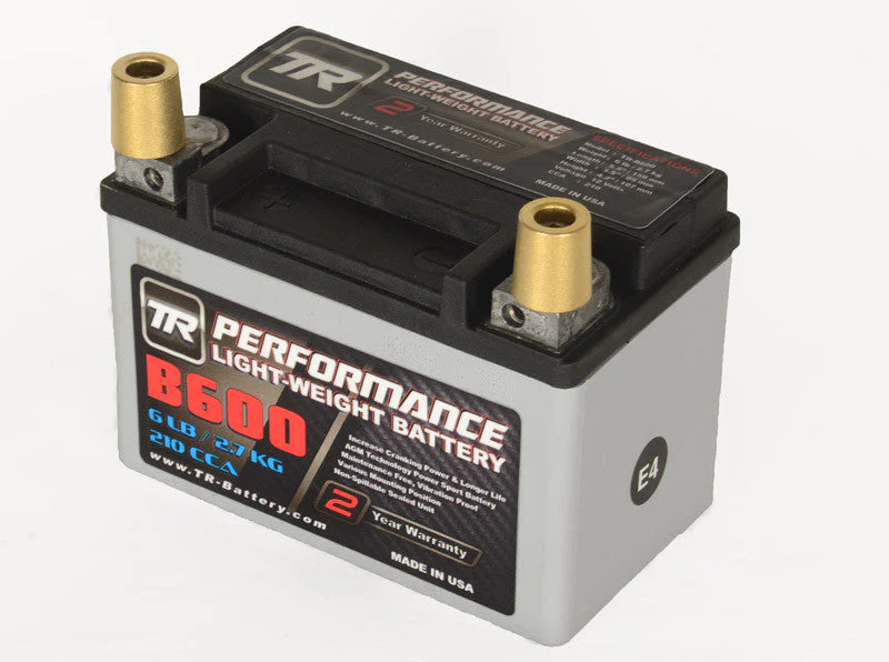 TR-B600 6LBS AGM Lightweight Battery Street Use Race Use Track Use Universal Fit with Battery Tender (Optional) - Image 6