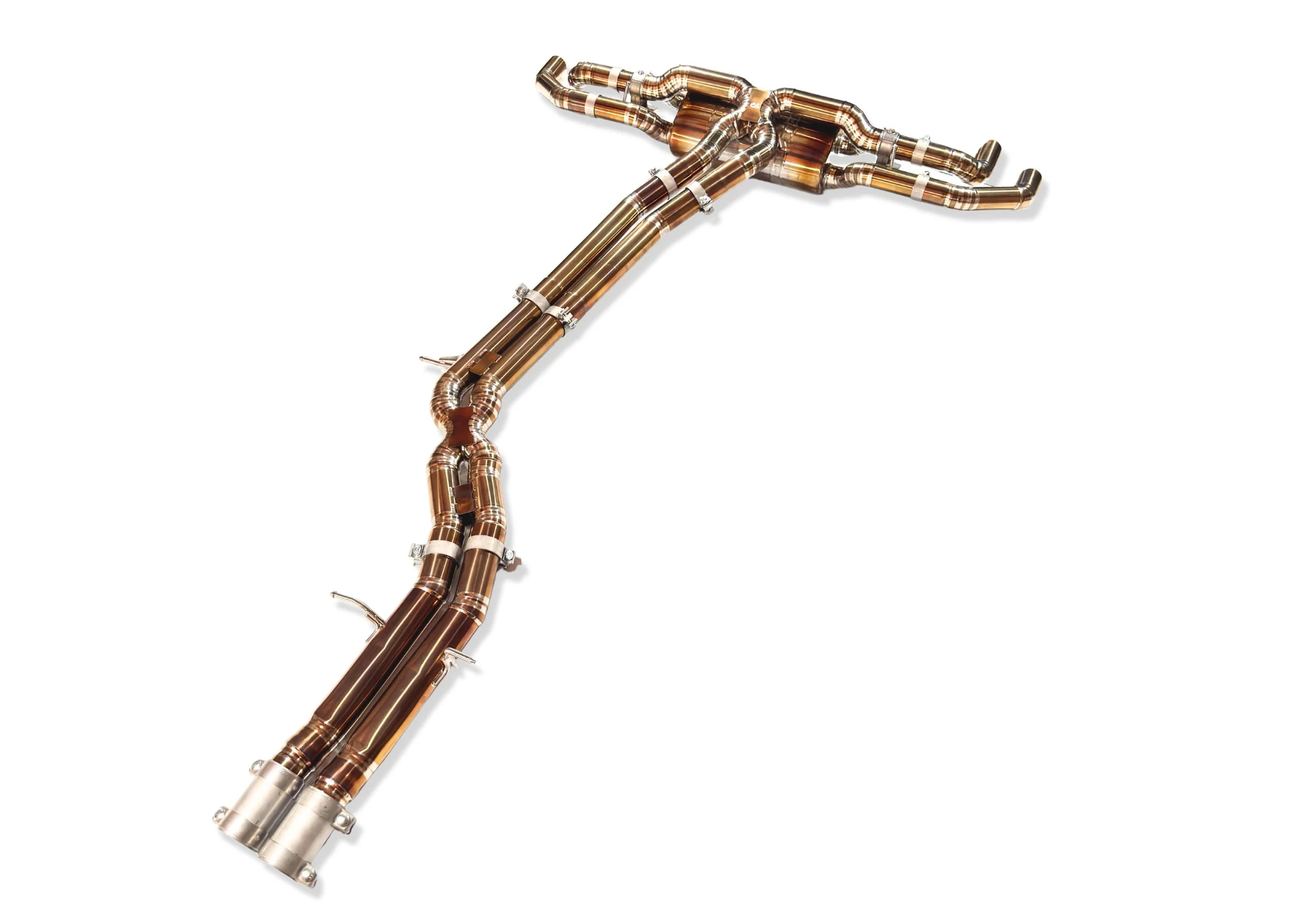 Yonristic Audi RSQ8 Exhaust VANTA Edition Valved Catback Doulbe X-pipe 3'' - Image 10