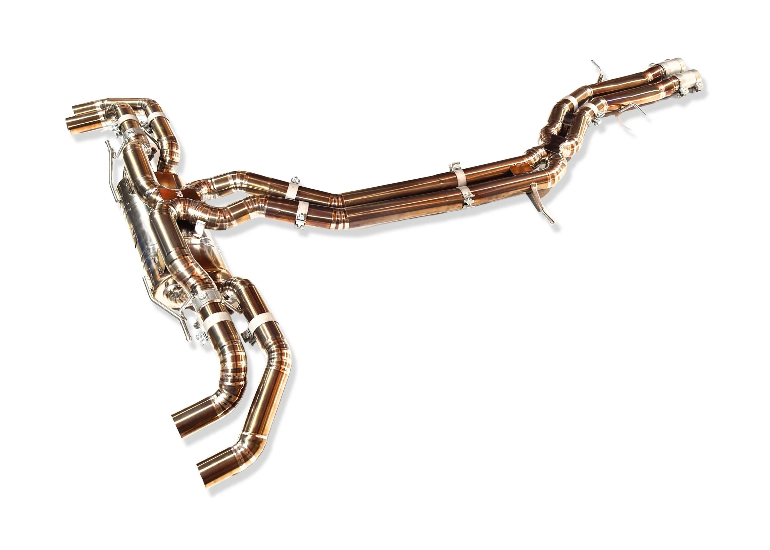 Yonristic Audi RSQ8 Exhaust VANTA Edition Valved Catback Doulbe X-pipe 3'' - Image 12