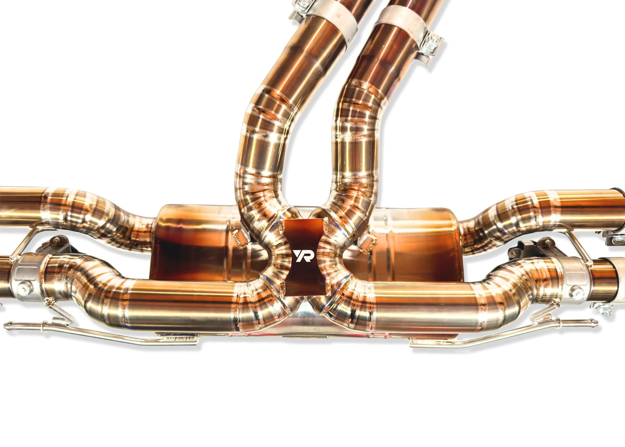 Yonristic Audi RSQ8 Exhaust VANTA Edition Valved Catback Doulbe X-pipe 3'' - Image 2