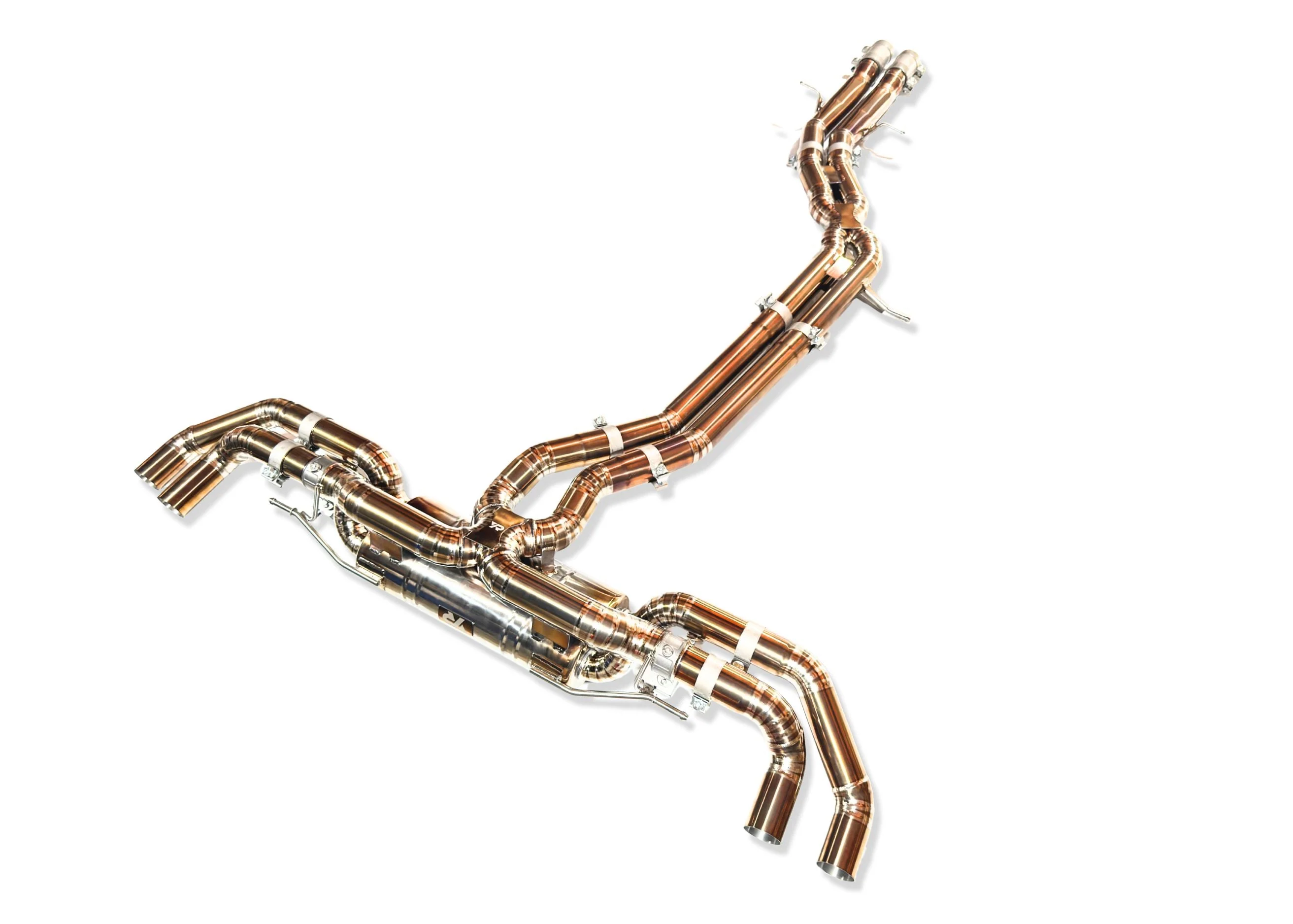 Yonristic Audi RSQ8 Exhaust VANTA Edition Valved Catback Doulbe X-pipe 3'' - Image 5